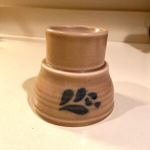 Vintage Pfaltzgraff Folk Art Pattern Hurricane Lamp Base